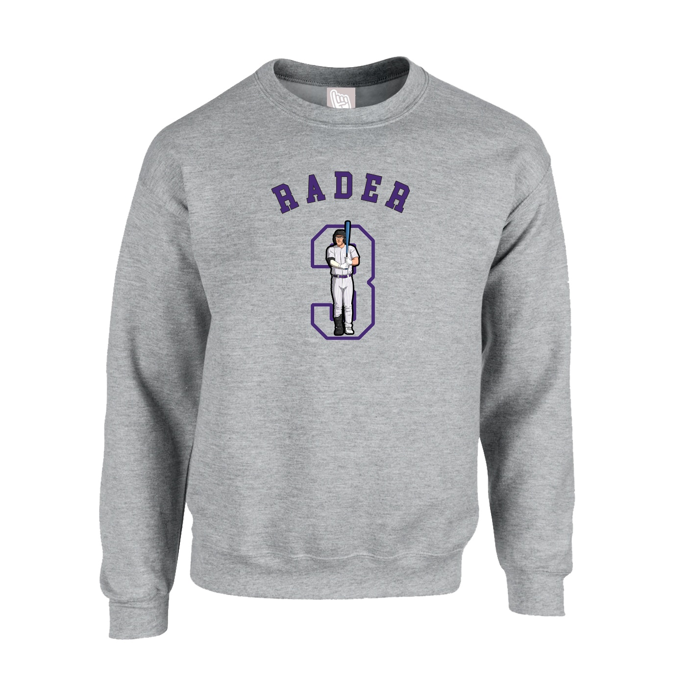 Fleece Crew — Shirsey Arch in Grey