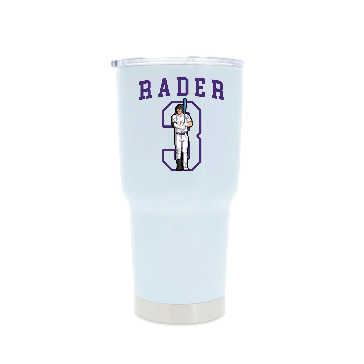 30oz Stainless Steel Tumbler — Shirsey in White