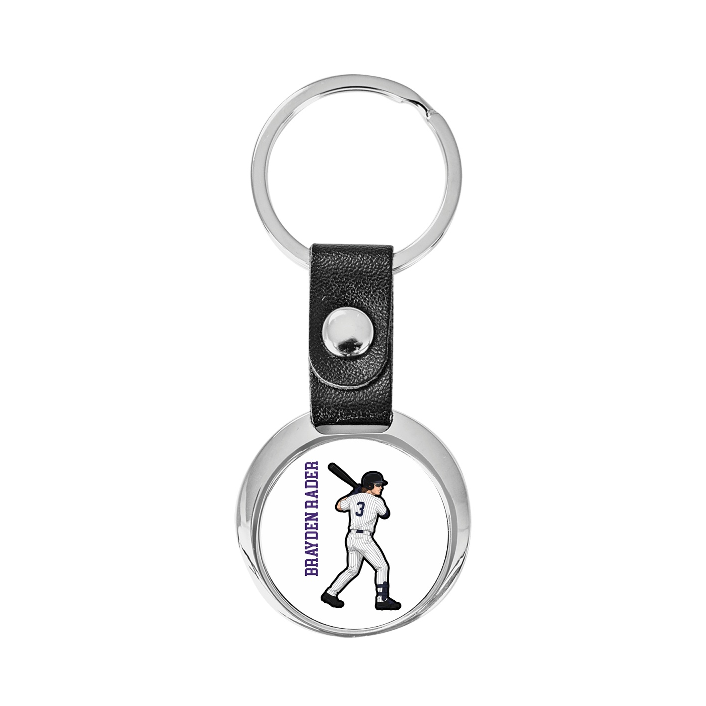 Key Chain — Name Vertical in Classic