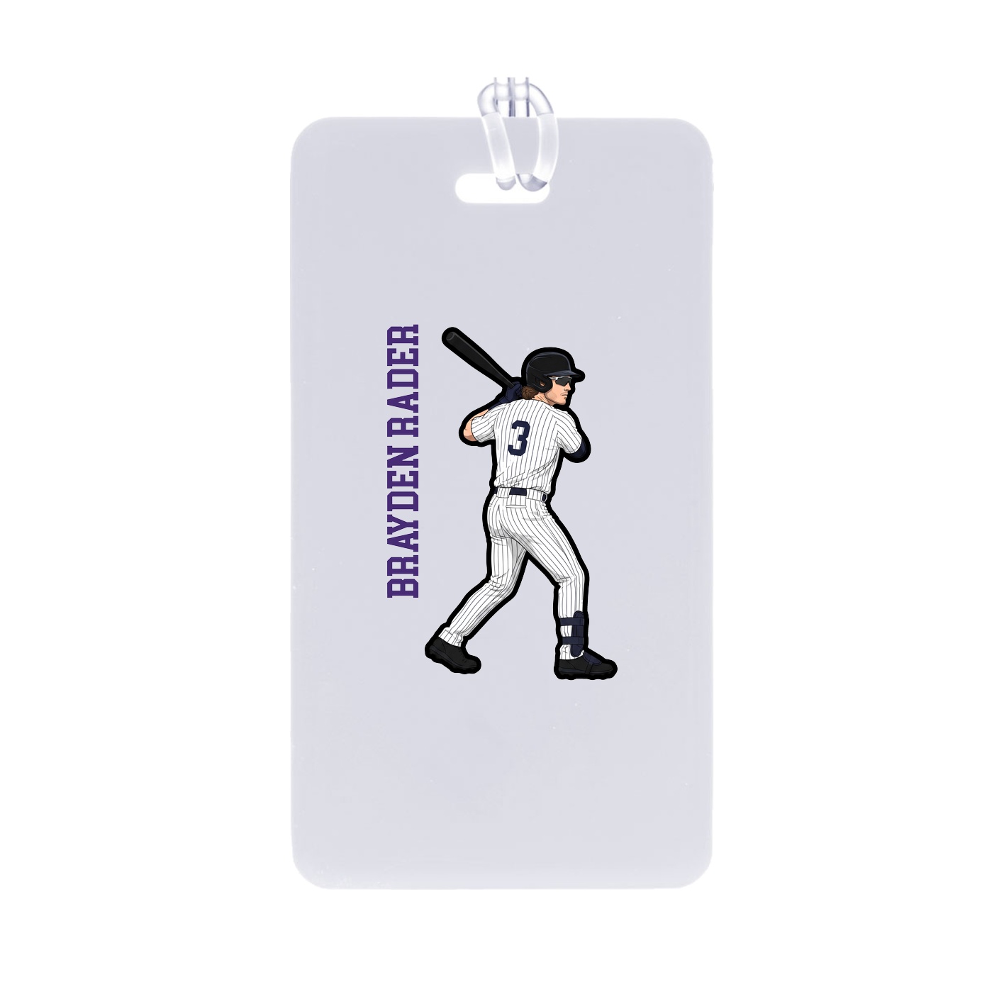 Bag Tag — Name Vertical in Classic
