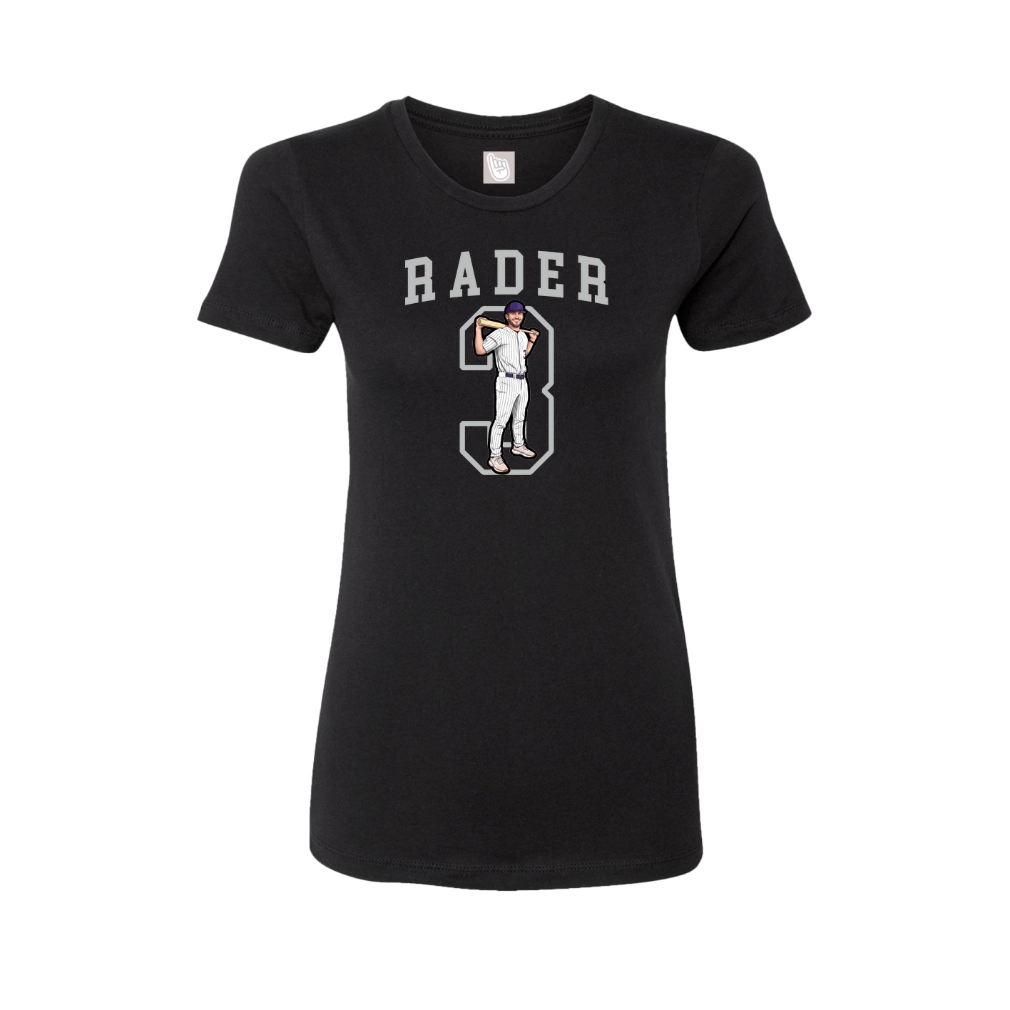 Fitted Women's Tee — Shirsey in Black
