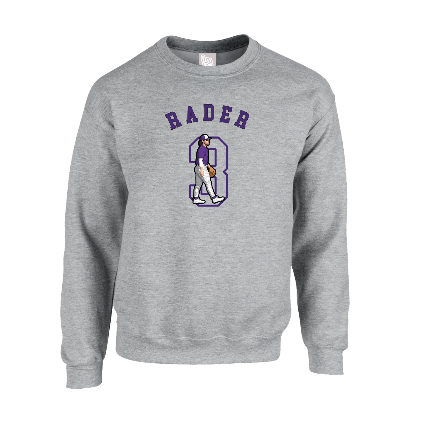 Fleece Crew — Shirsey Arch in Grey
