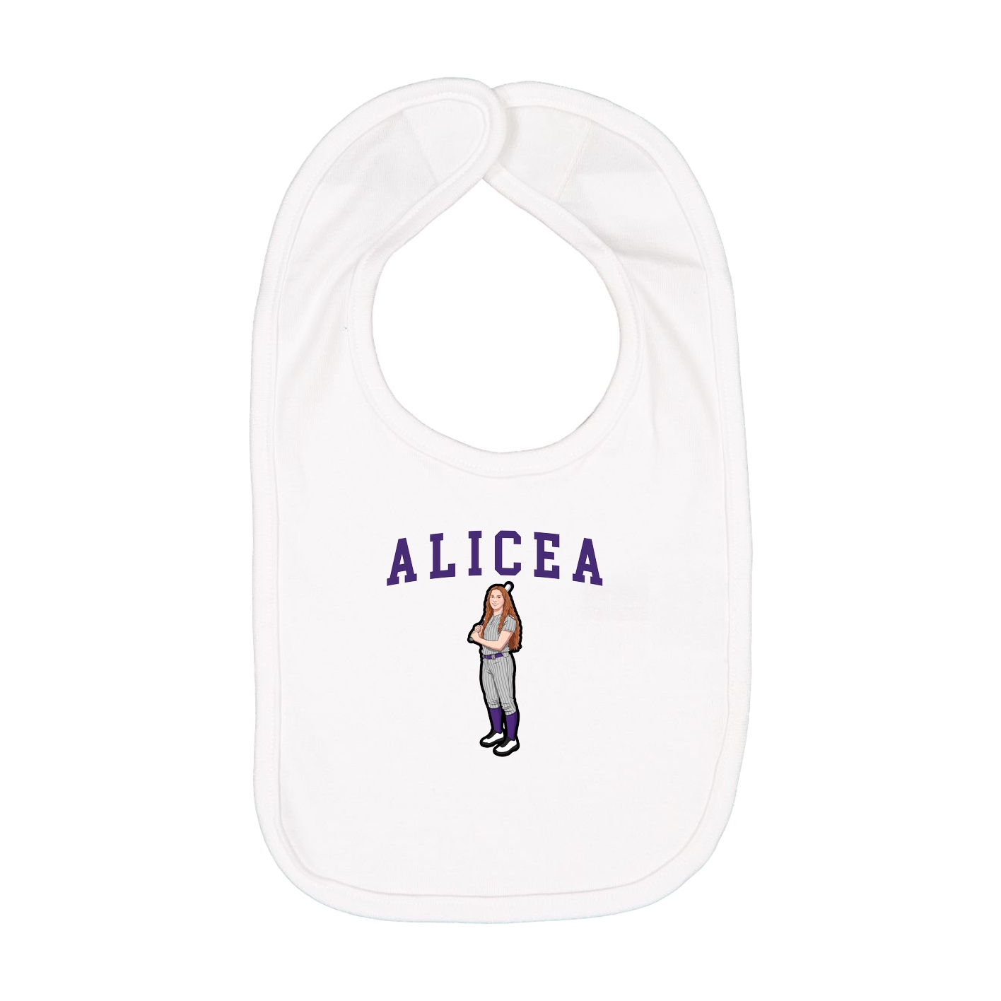 Infant Bib — Shirsey in White