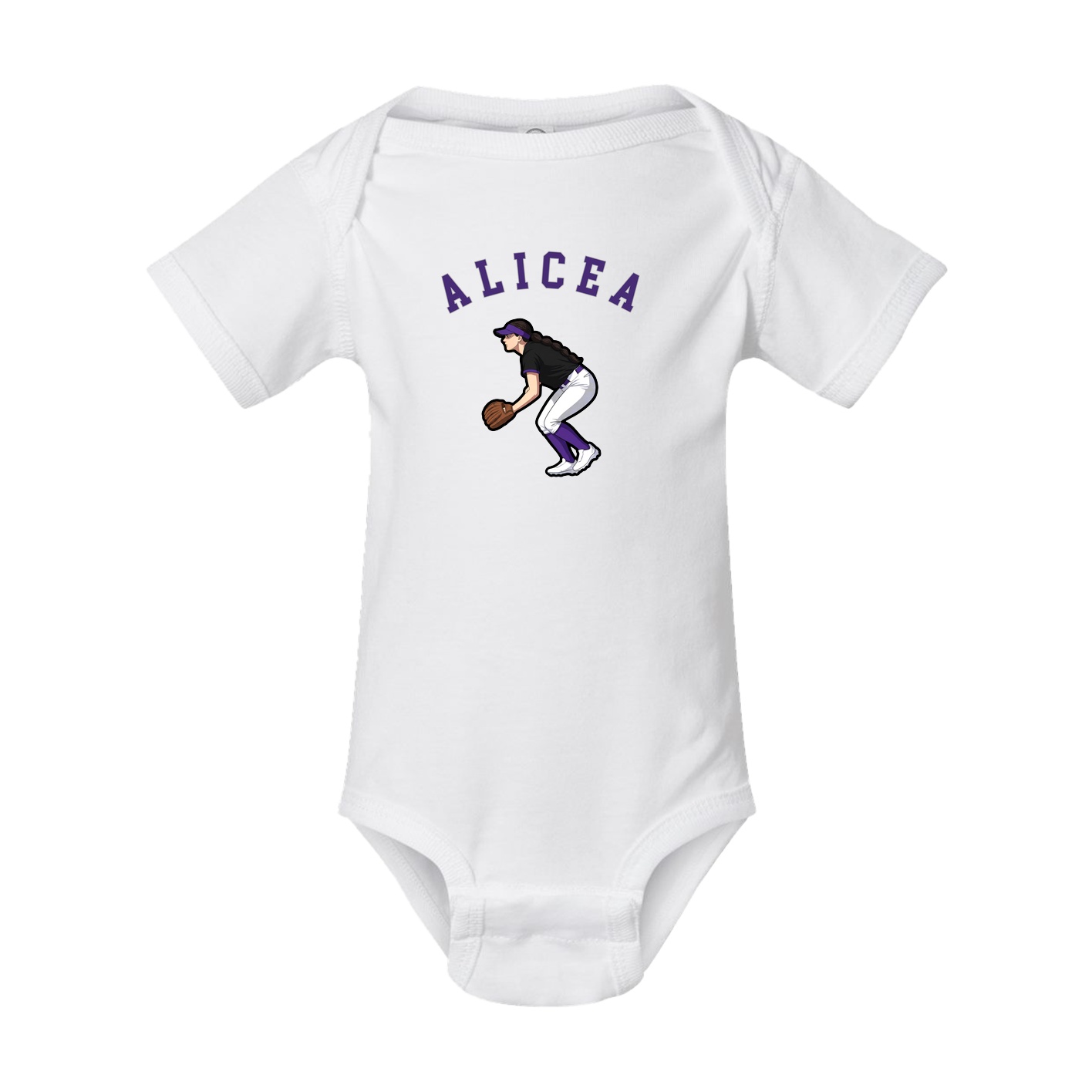 Baby Onesie — Shirsey Arch in White