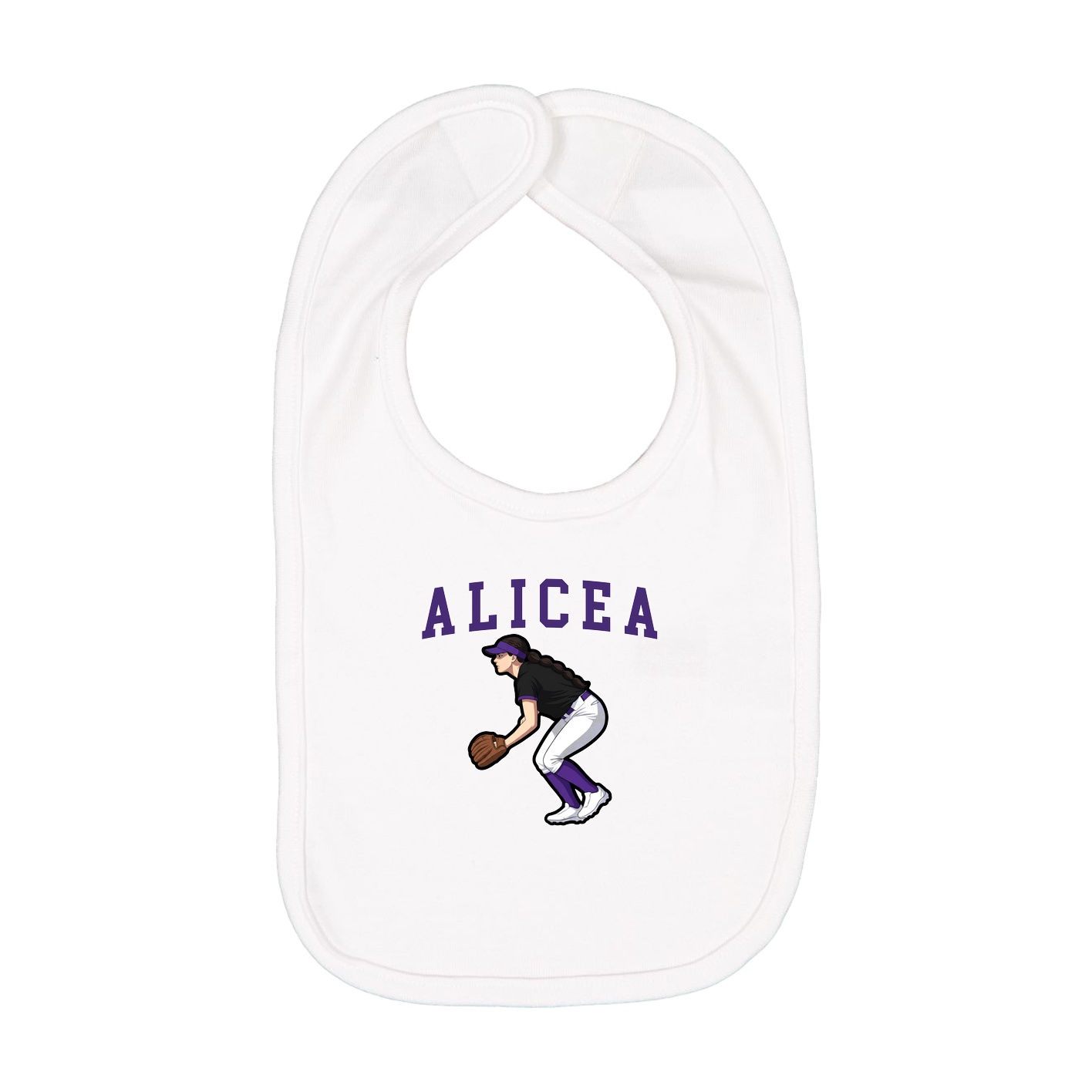 Infant Bib — Shirsey in White