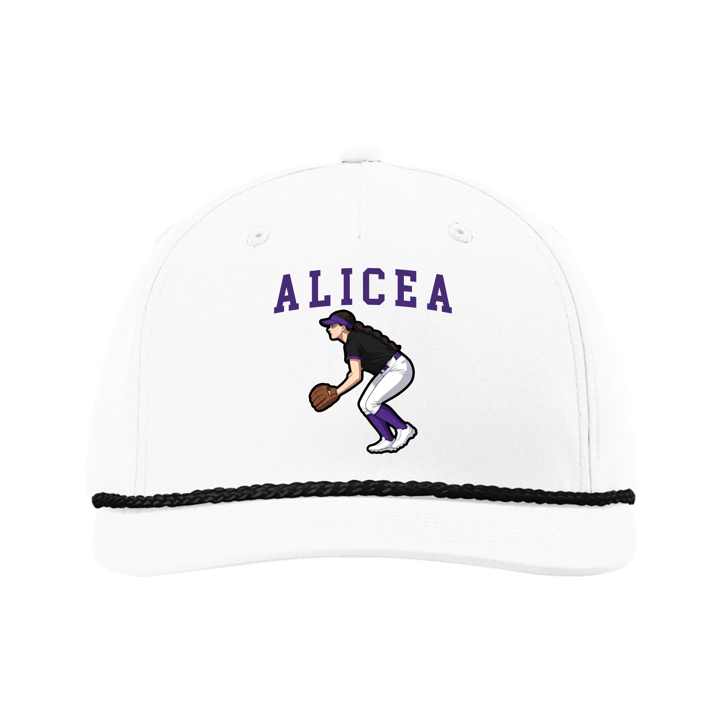 Five-Panel Classic Rope Cap — Shirsey in White