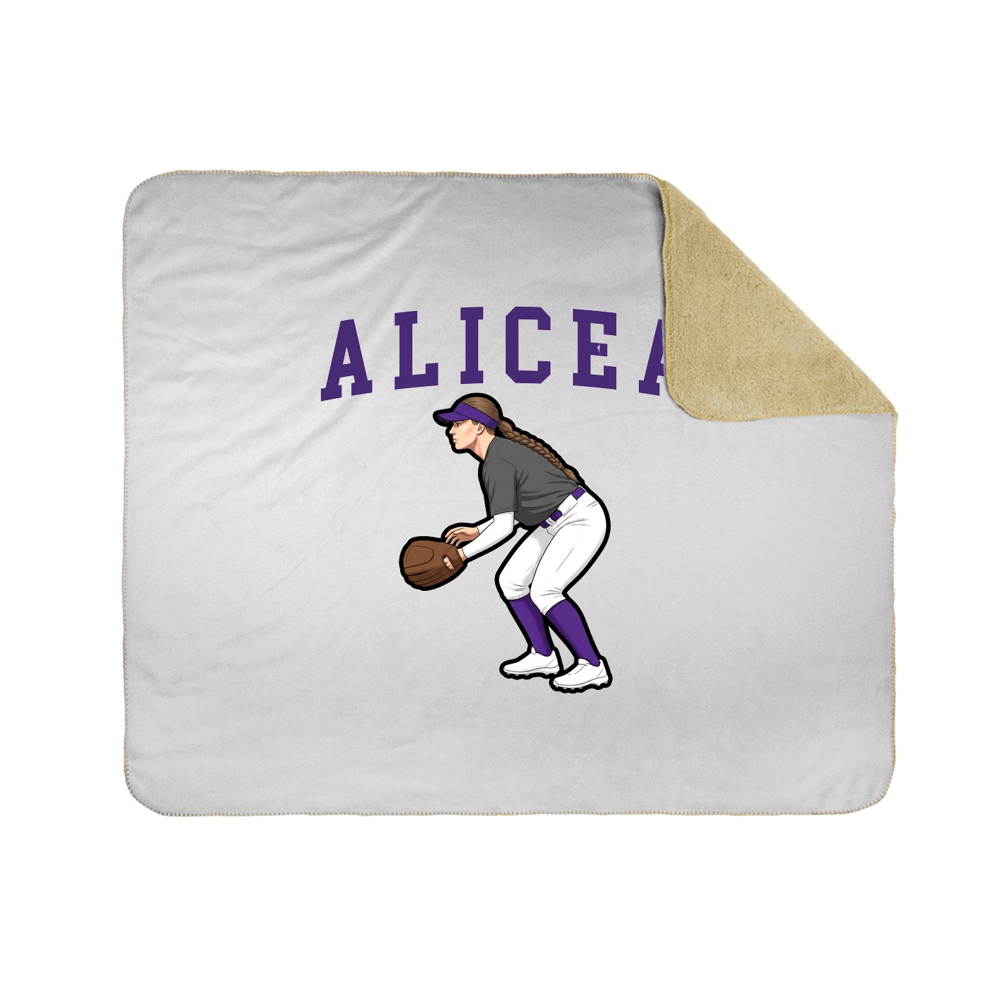 Throw Blanket — Shirsey in White