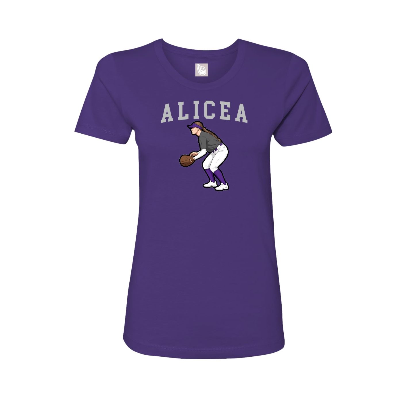 Fitted Women's Tee — Shirsey in Purple