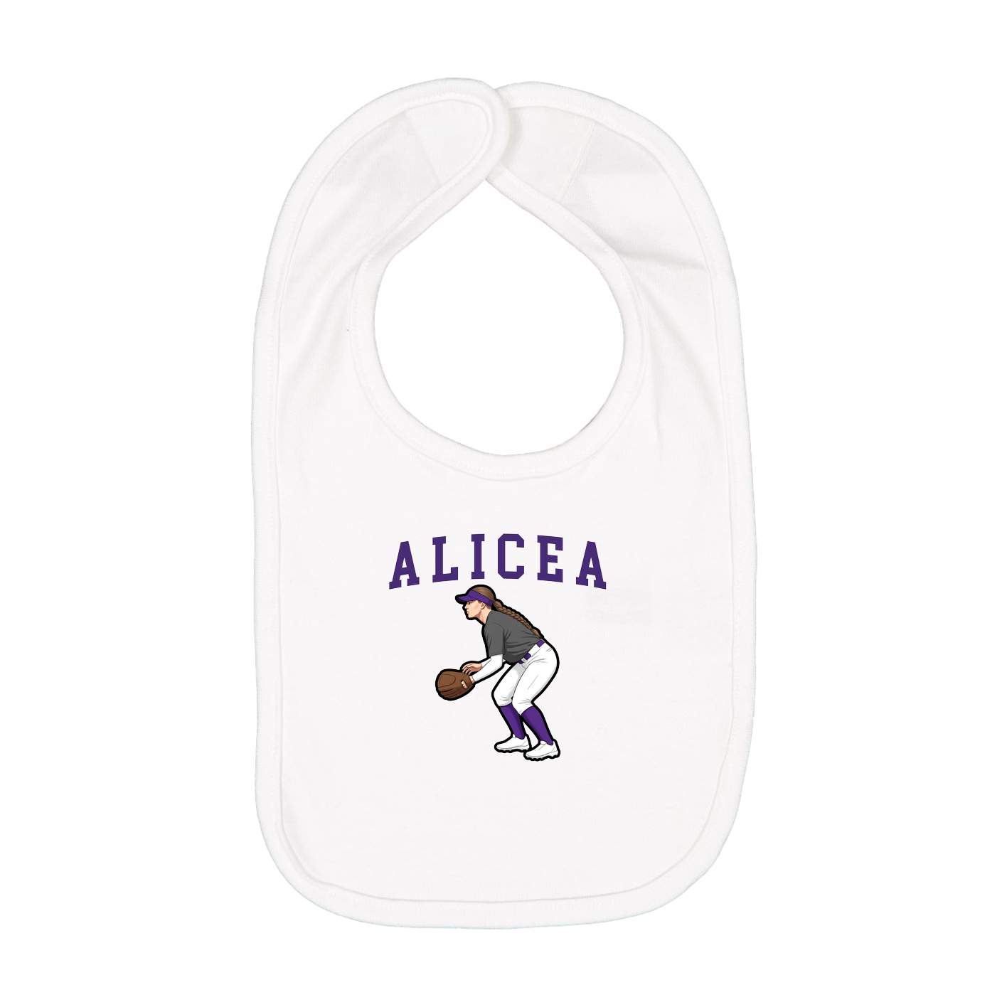 Infant Bib — Shirsey in White