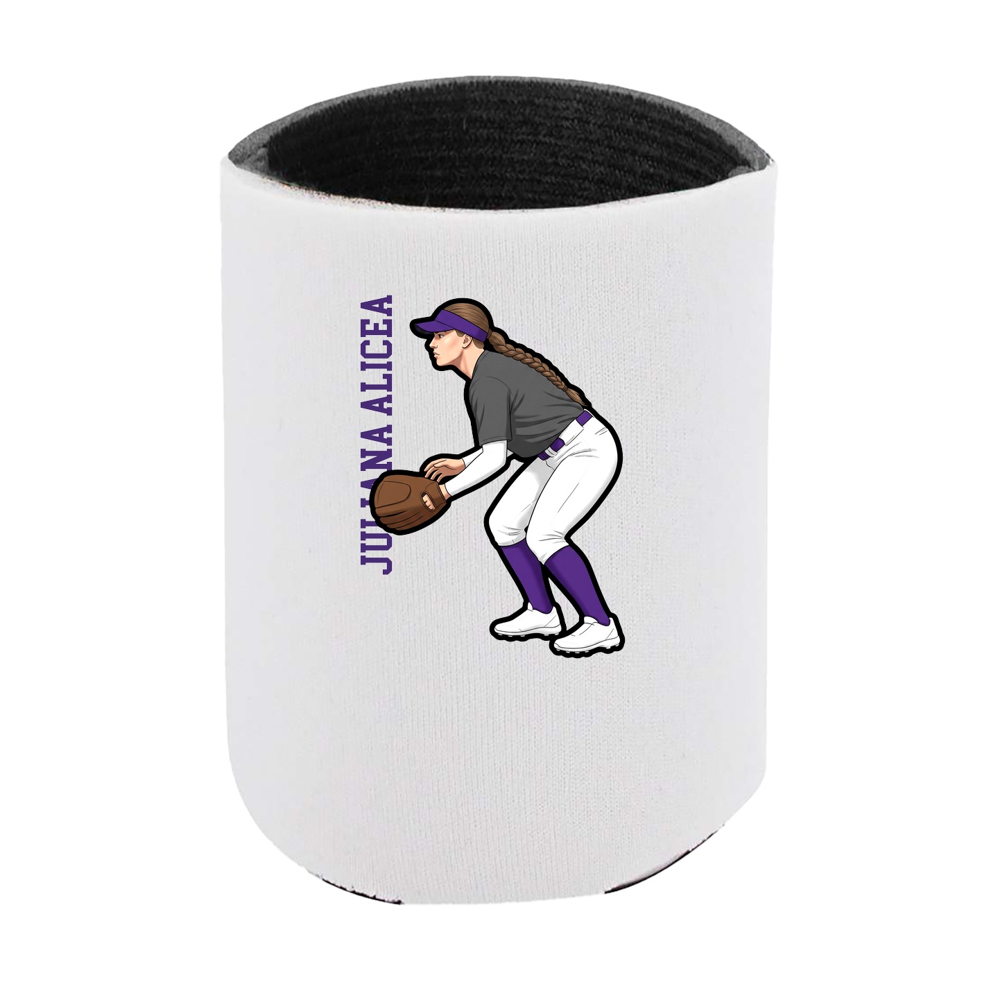 Can Holder — Name Vertical in White