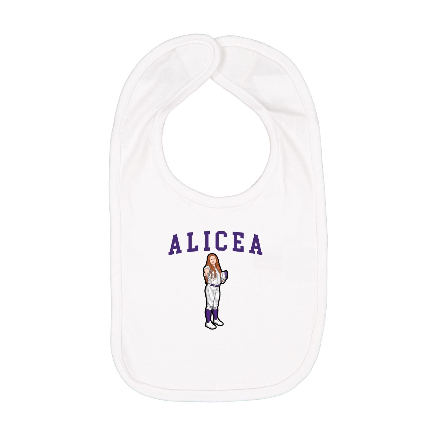 Infant Bib — Shirsey in White
