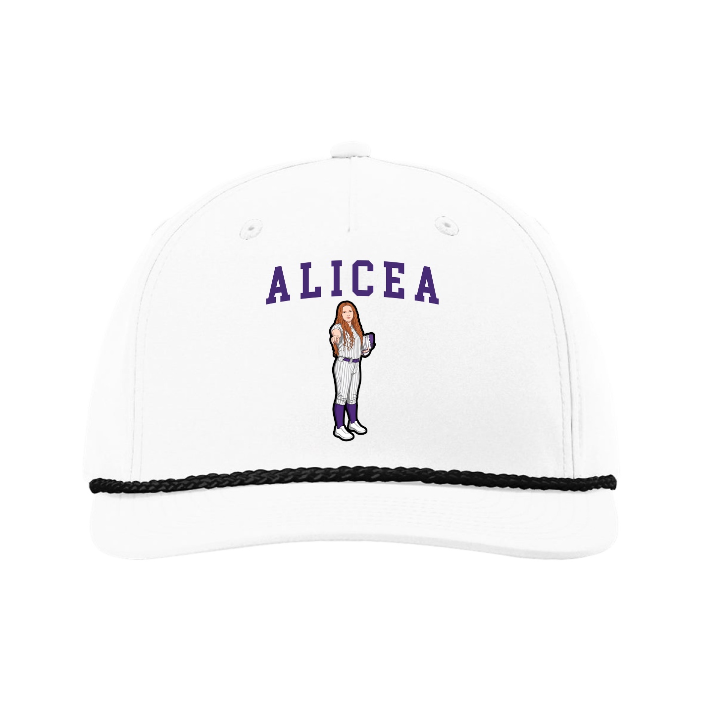 Five-Panel Classic Rope Cap — Shirsey in White