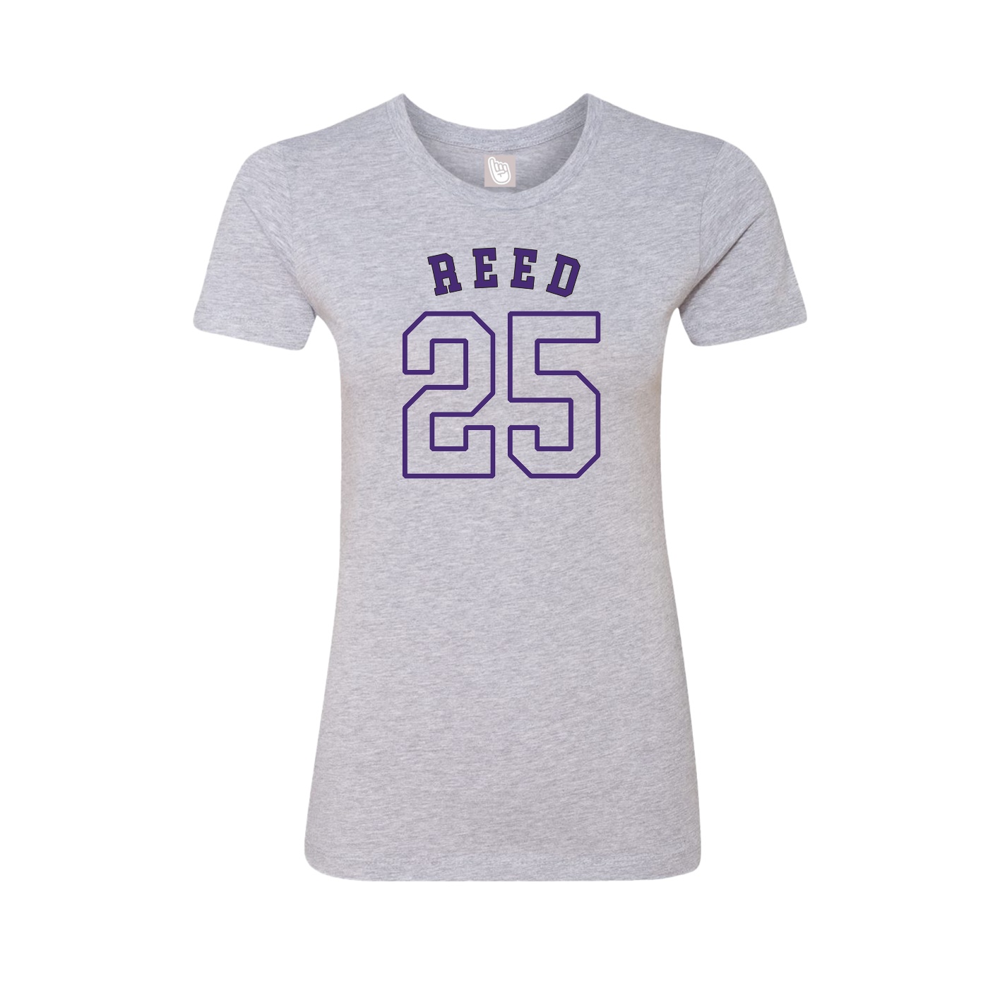 Fitted Women's Tee — Shirsey Arch in Grey