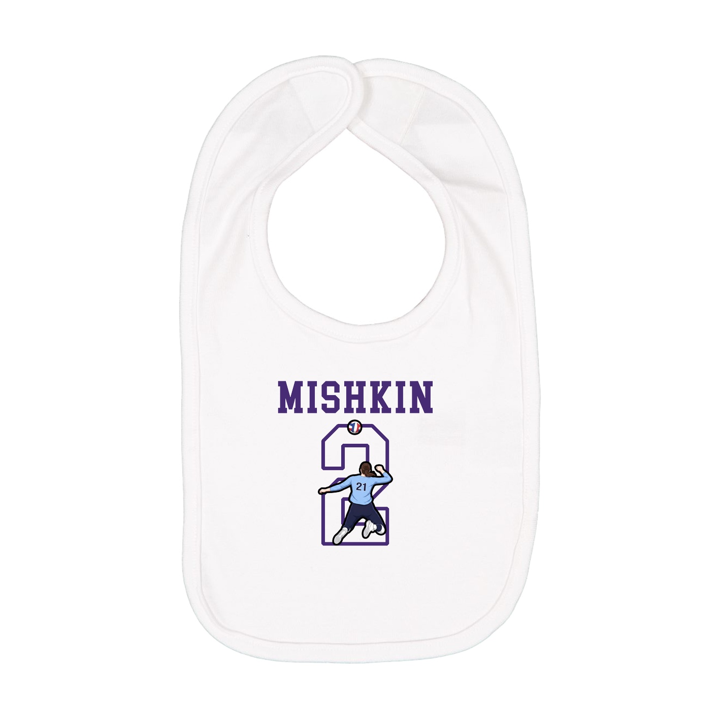 Infant Bib — Shirsey in White