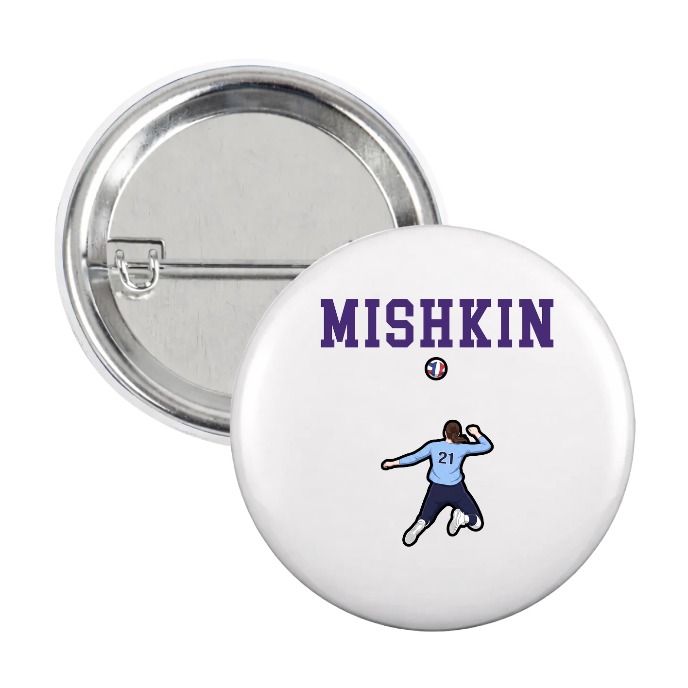 Game Day Button — Shirsey in White