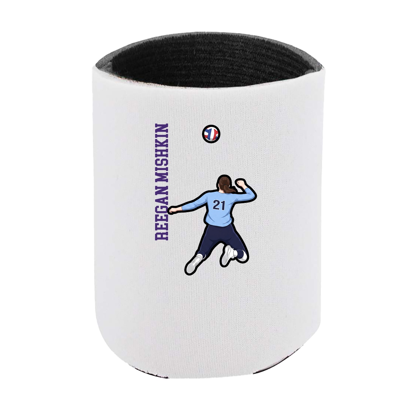 Can Holder — Name Vertical in White