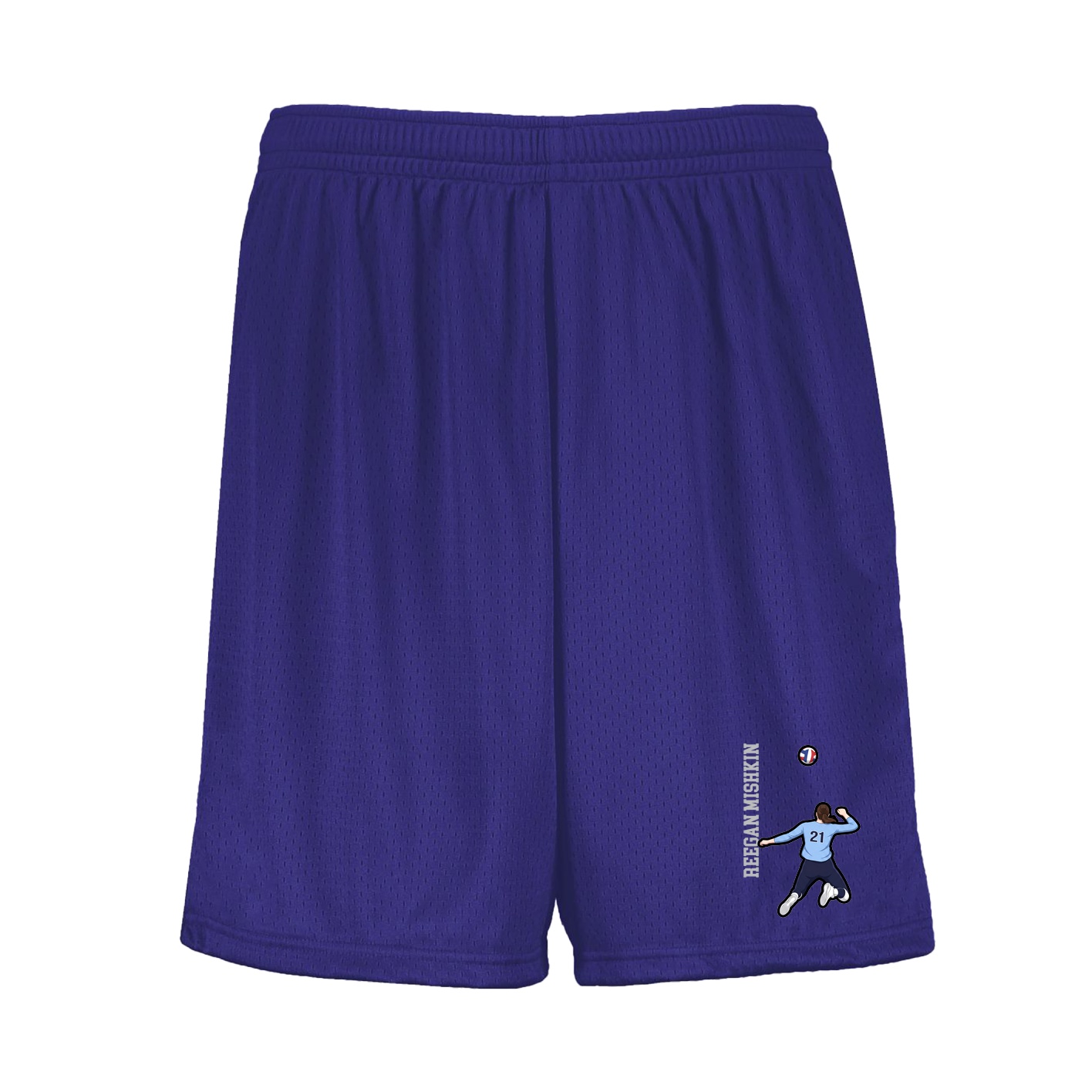 Shorts — Name Vertical in Purple