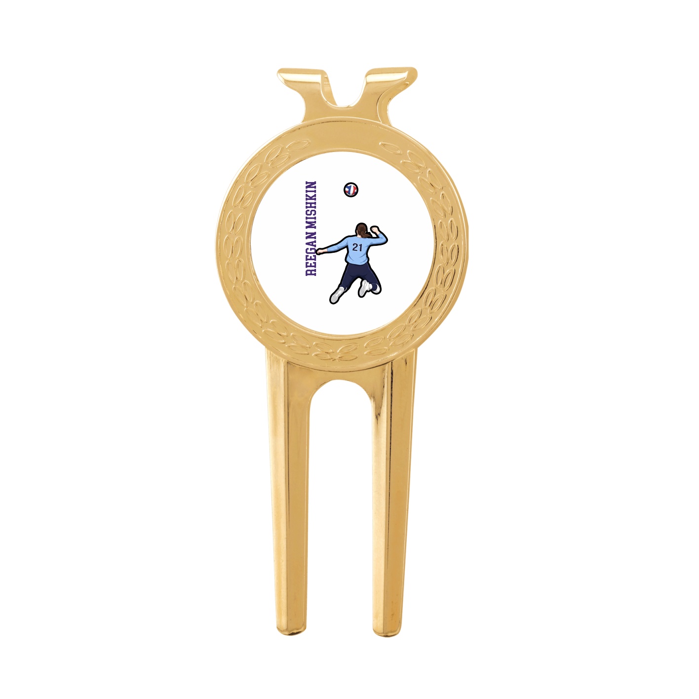 Divot Tool with Ball Marker — Name Vertical in Classic