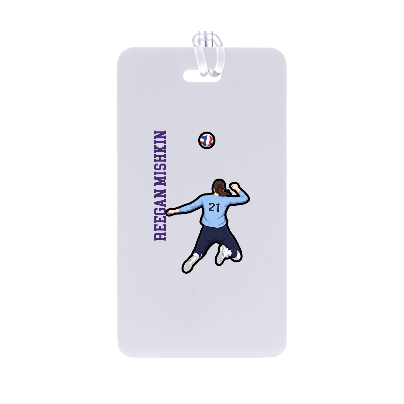 Bag Tag — Name Vertical in Classic