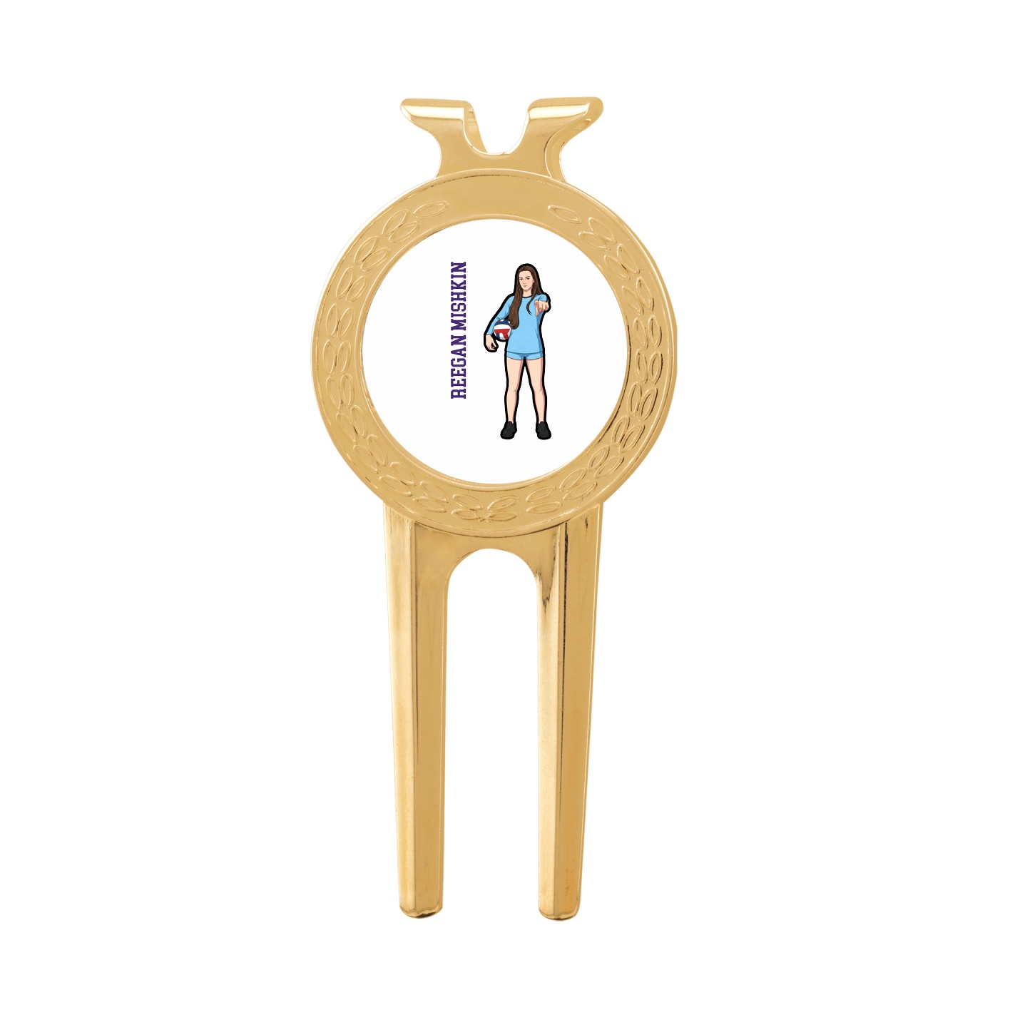 Divot Tool with Ball Marker — Name Vertical in Classic