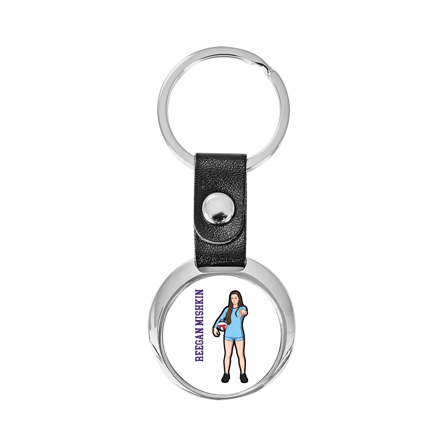 Key Chain — Name Vertical in Classic