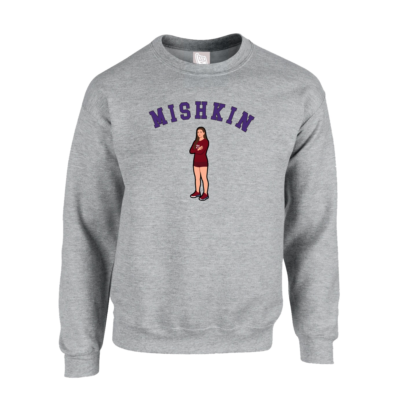 Fleece Crew — Shirsey Arch in Grey