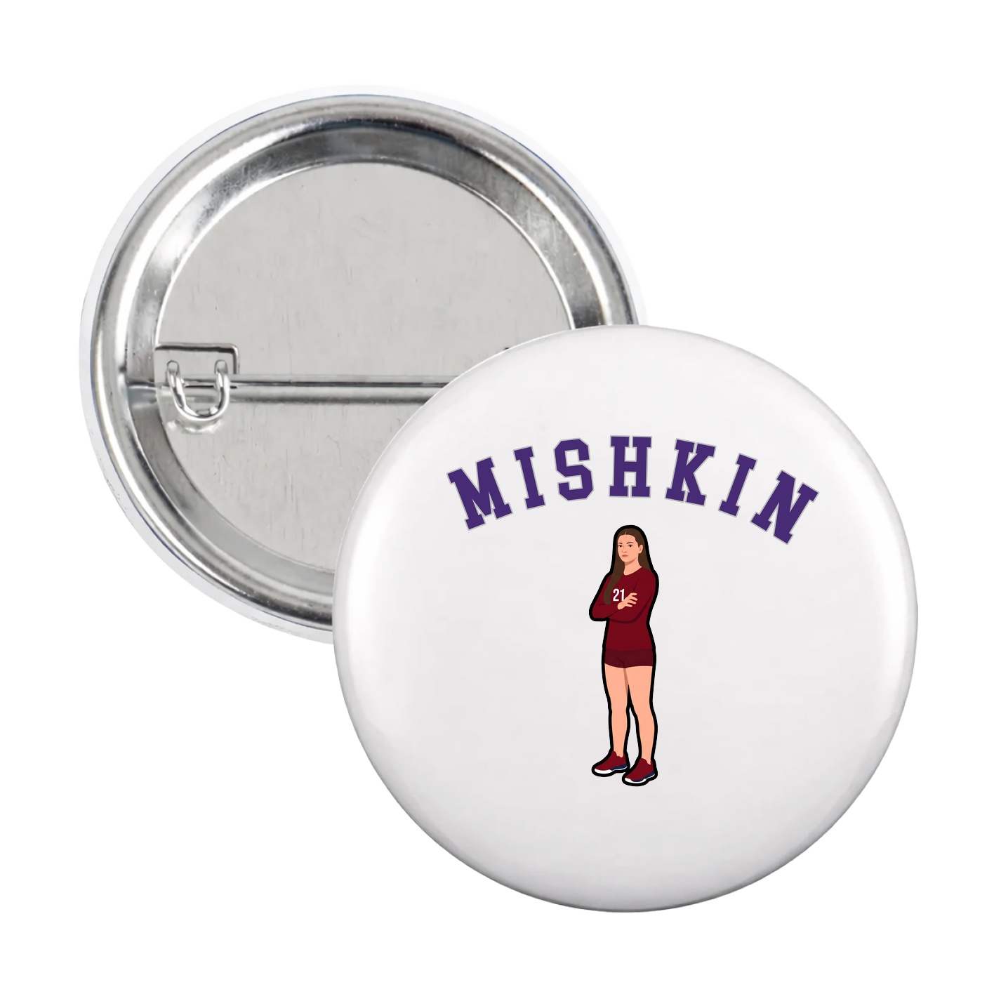 Game Day Button — Shirsey Arch in White