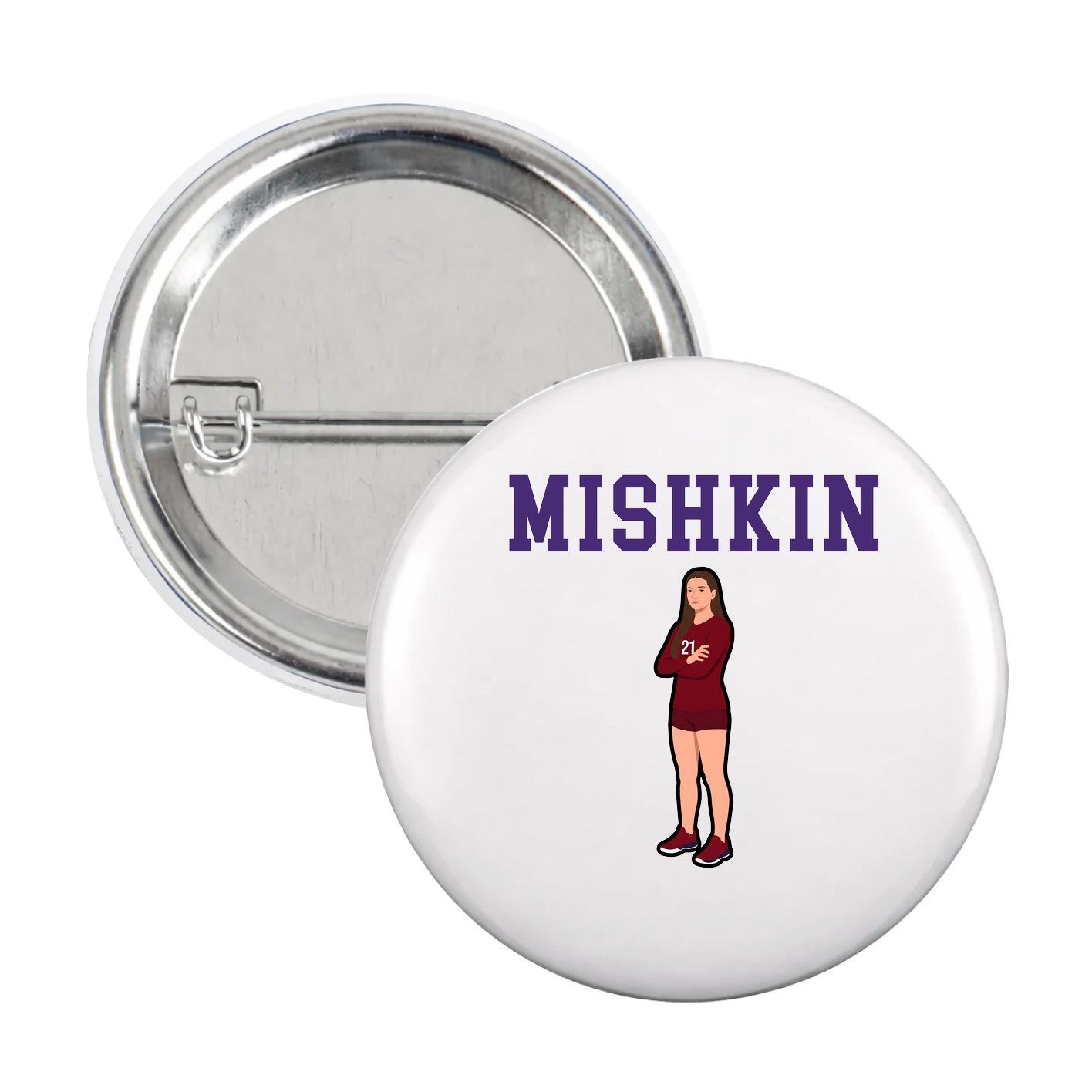 Game Day Button — Shirsey in White
