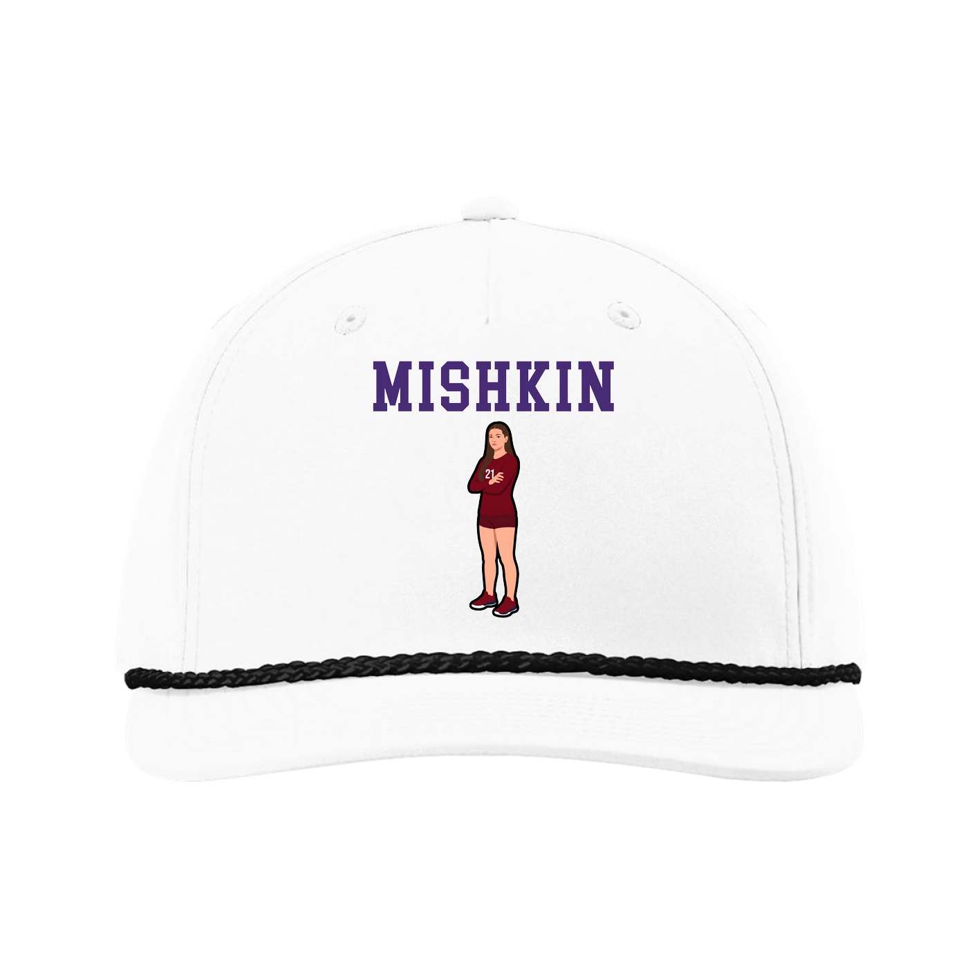 Five-Panel Classic Rope Cap — Shirsey in White