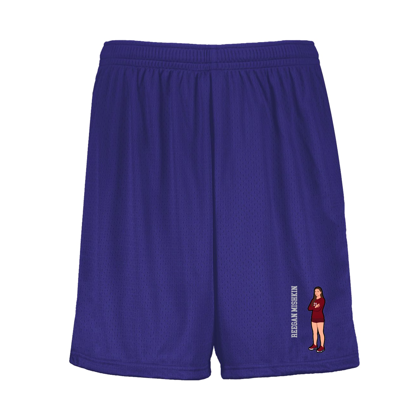 Shorts — Name Vertical in Purple
