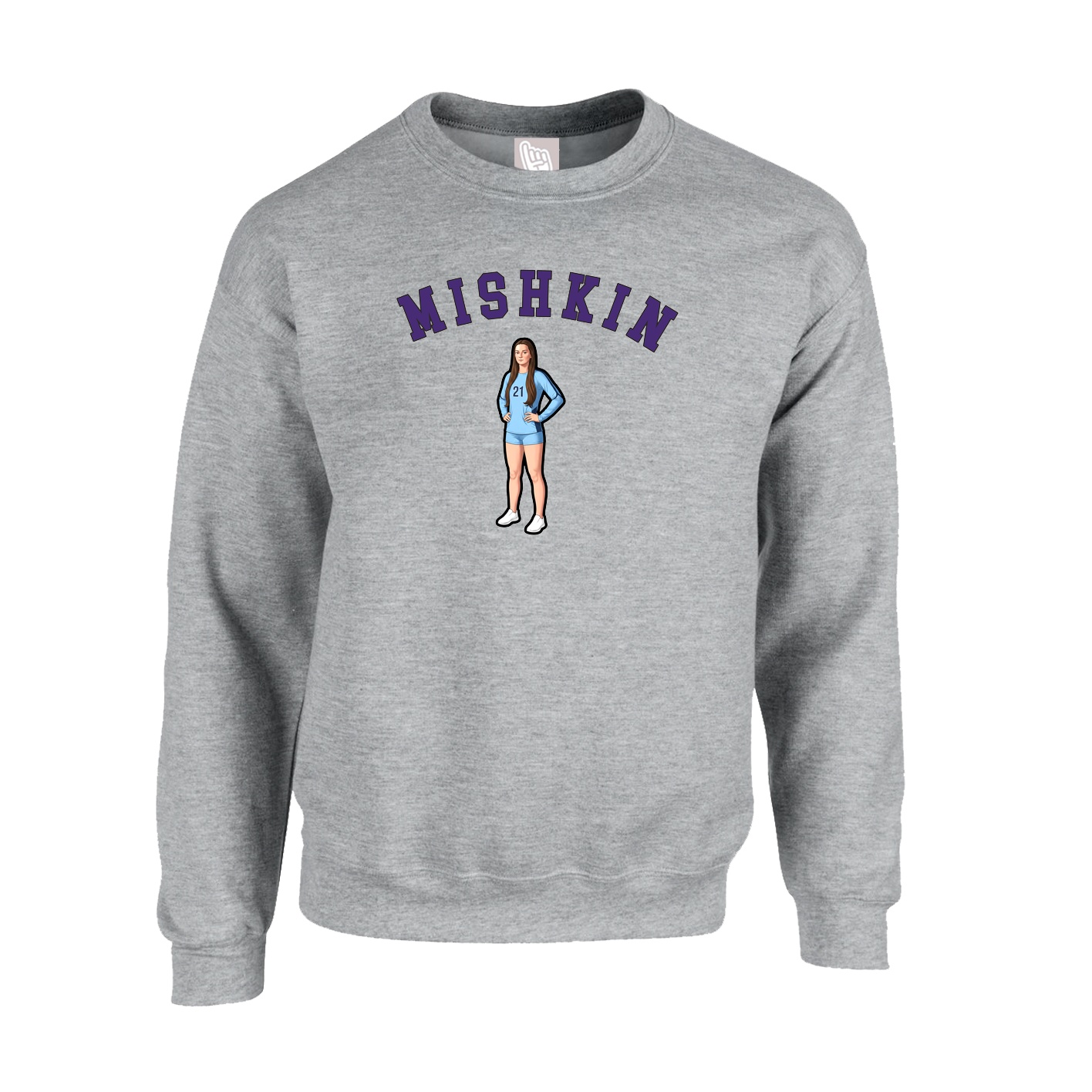 Fleece Crew — Shirsey Arch in Grey