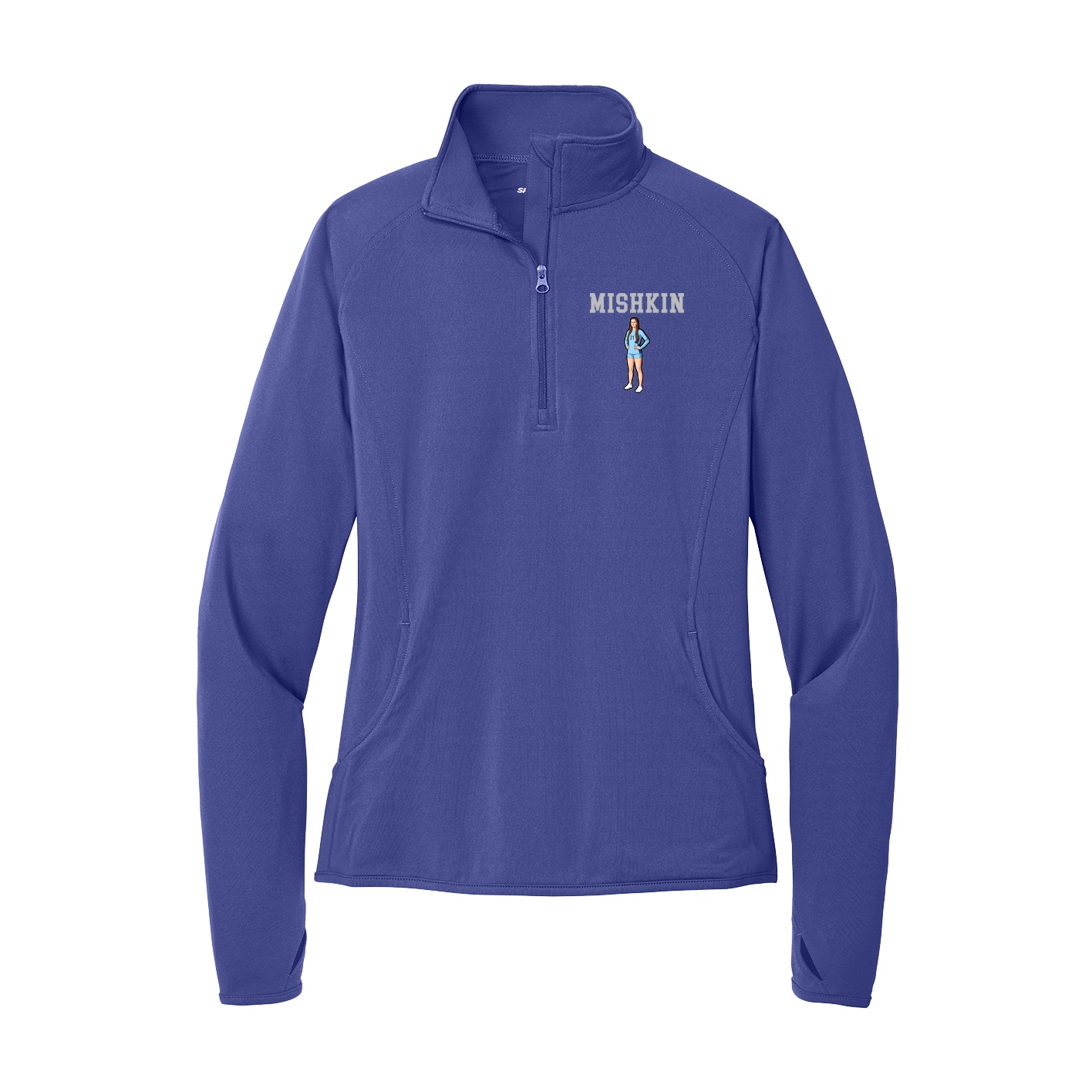 Women's Q-Zip Pullover — Shirsey in Purple