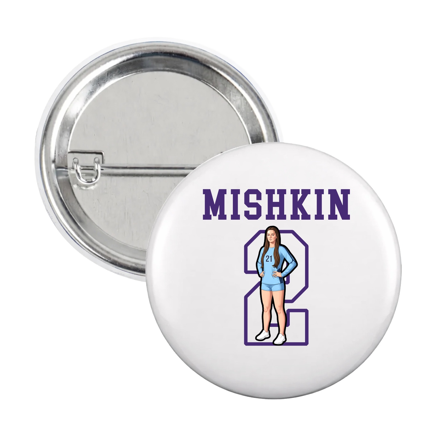 Game Day Button — Shirsey in White