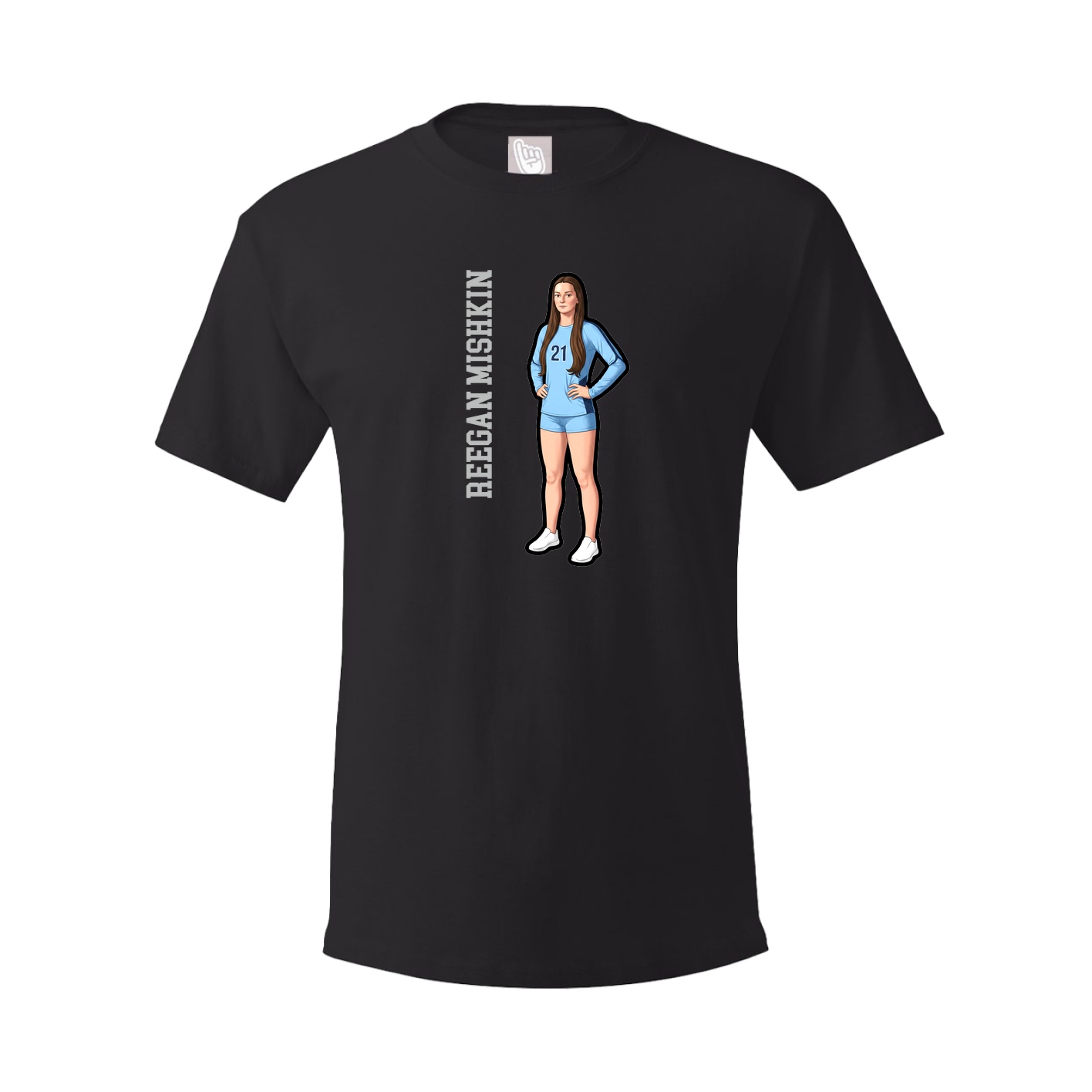 Tee — Name Vertical in Black