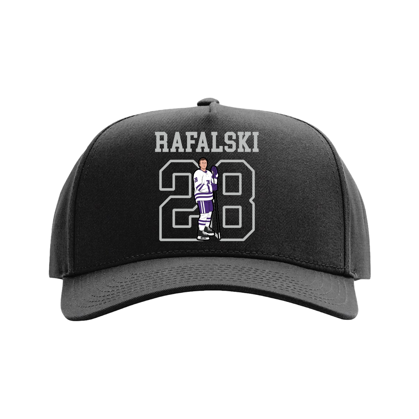 Full Fabric Five-Panel Champ Cap — Shirsey in Black