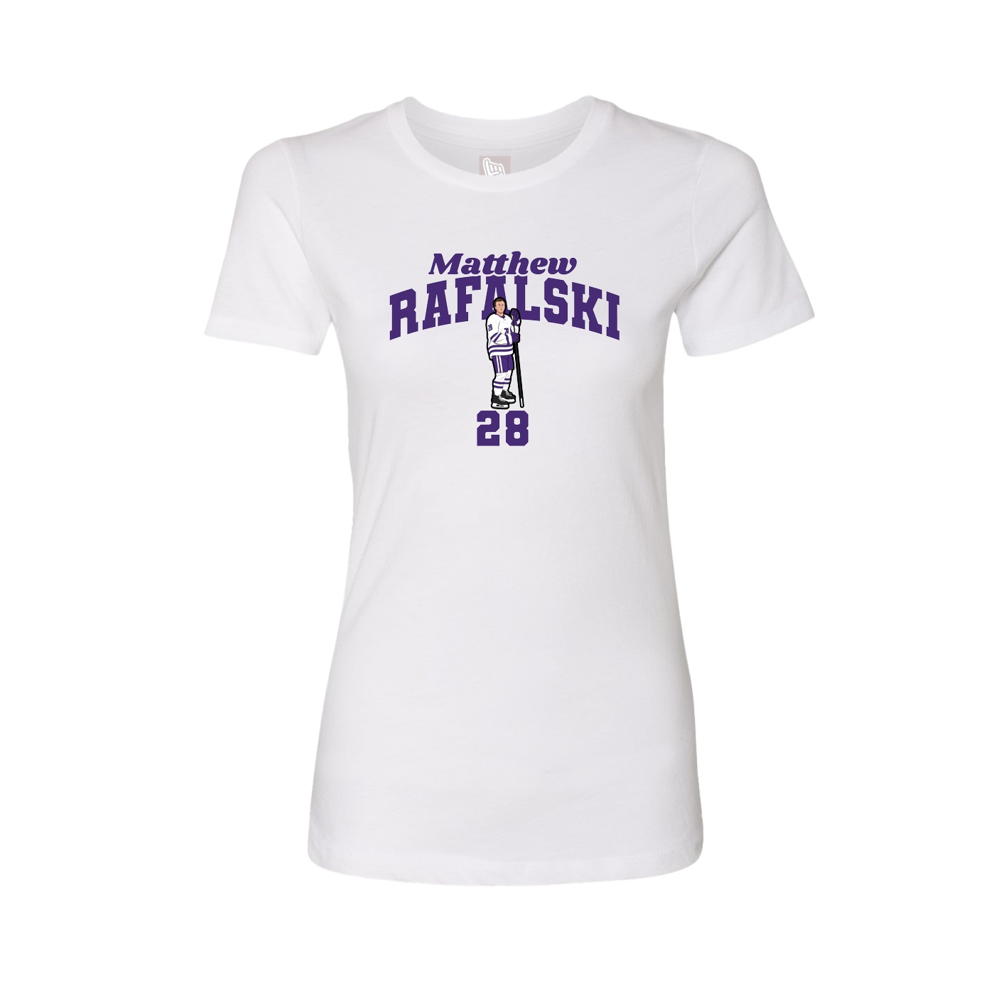Womens Tee — Signature Arch in White