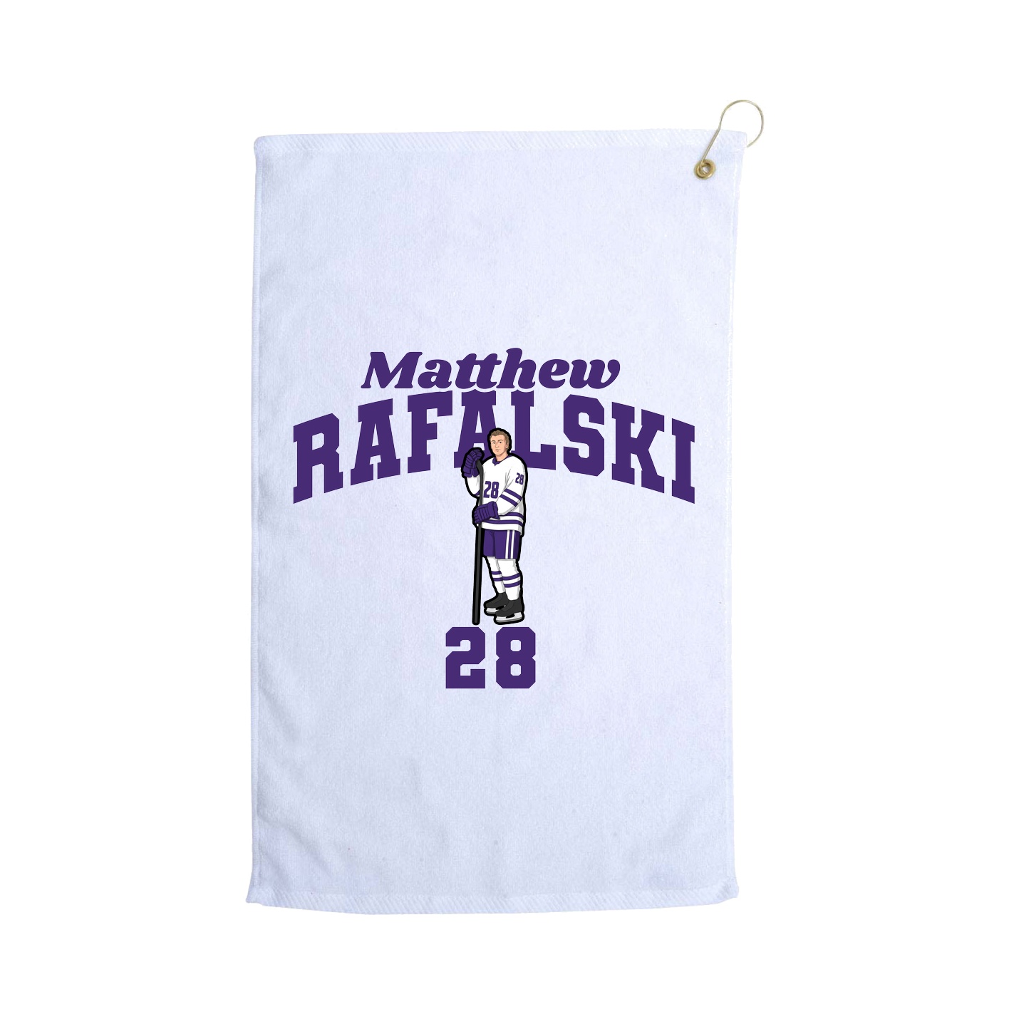 Golf Towel — Signature Arch in White