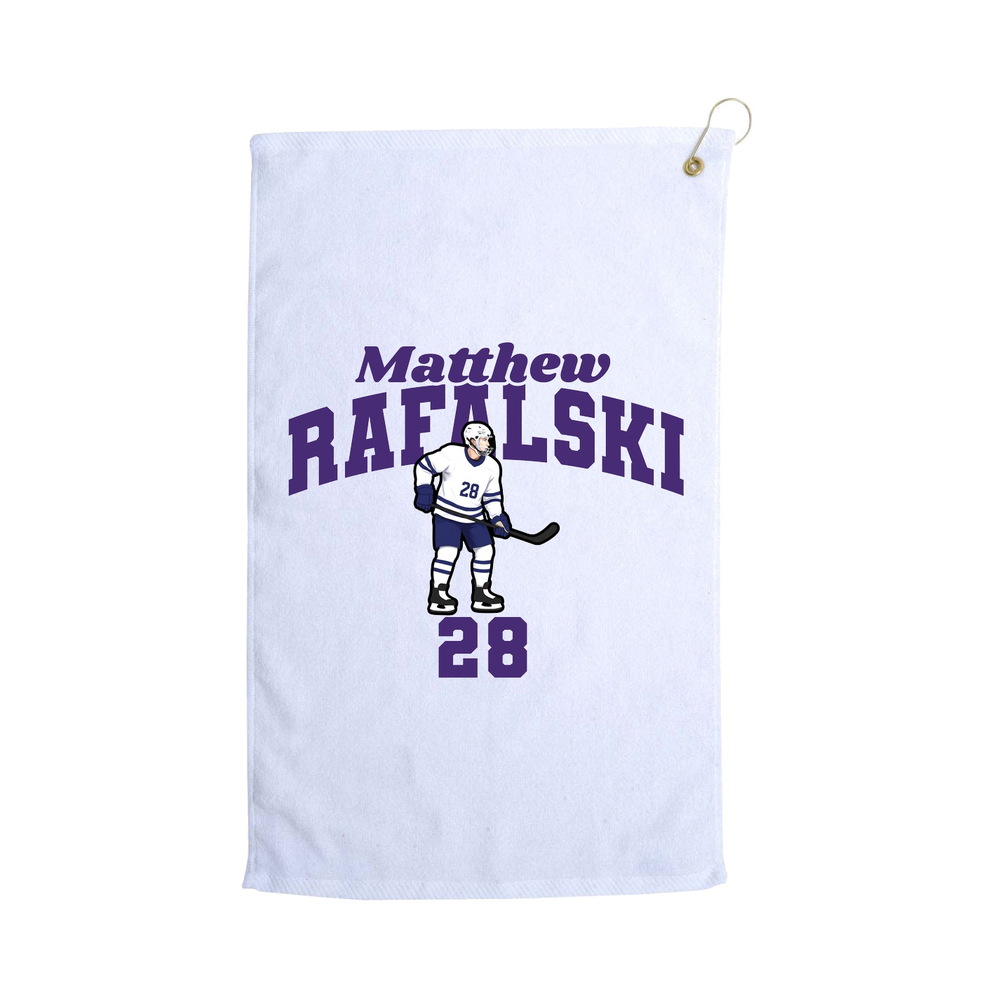 Golf Towel — Signature Arch in White