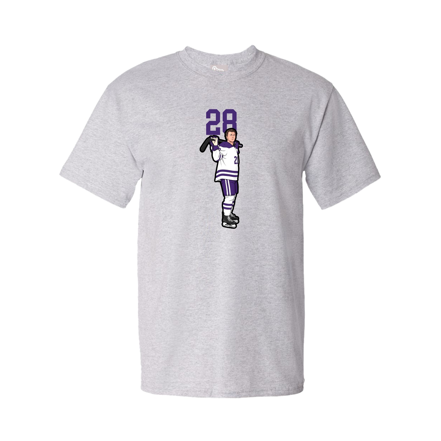 Tee — Number Top in Grey