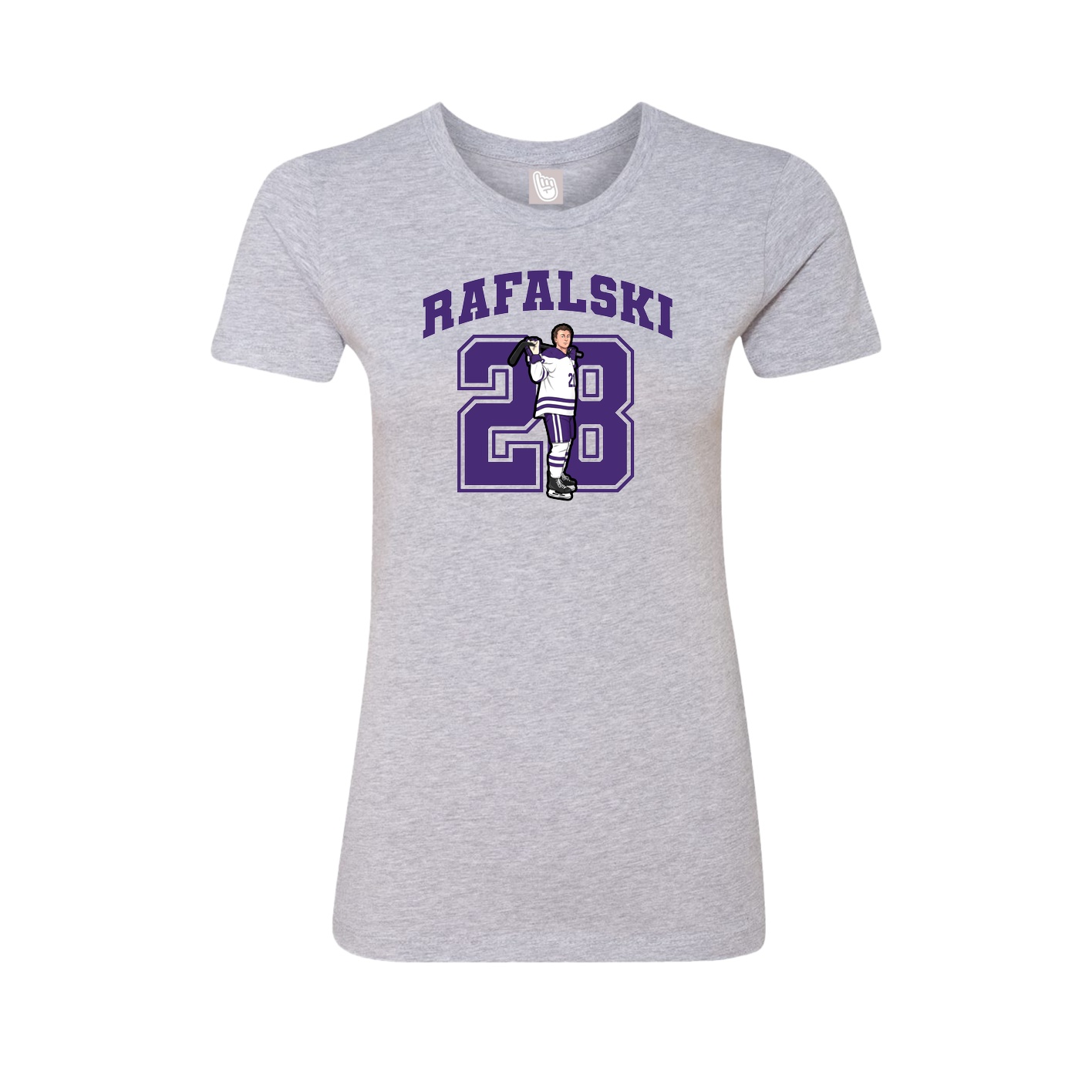 Womens Tee — Number in Grey