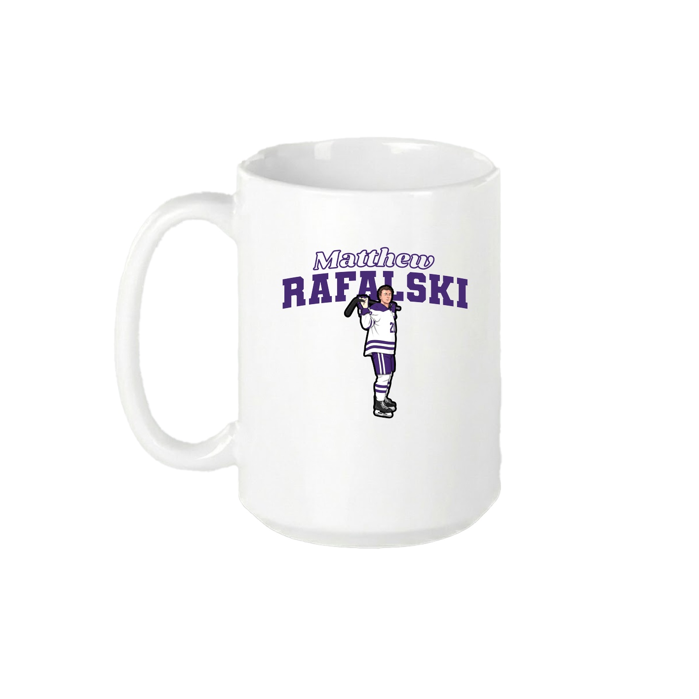 15oz Coffee Mug — Name Arch in White