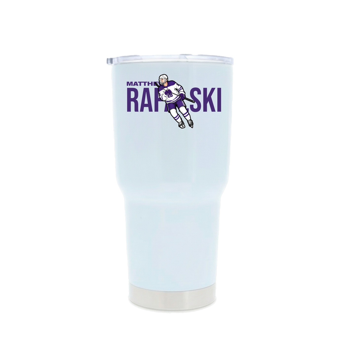 30oz Stainless Steel Tumbler — Player Name in White