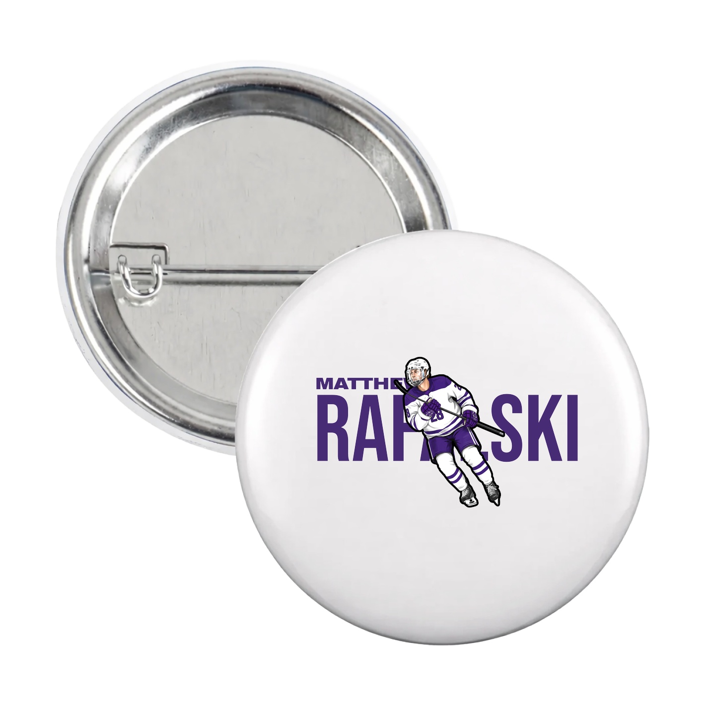 Game Day Button — Player Name in White
