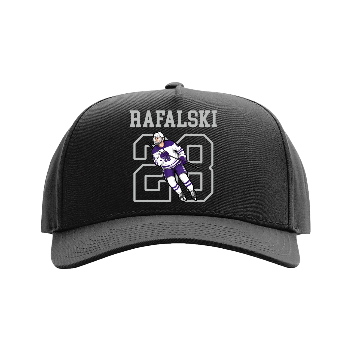 Full Fabric Five-Panel Champ Cap — Shirsey in Black