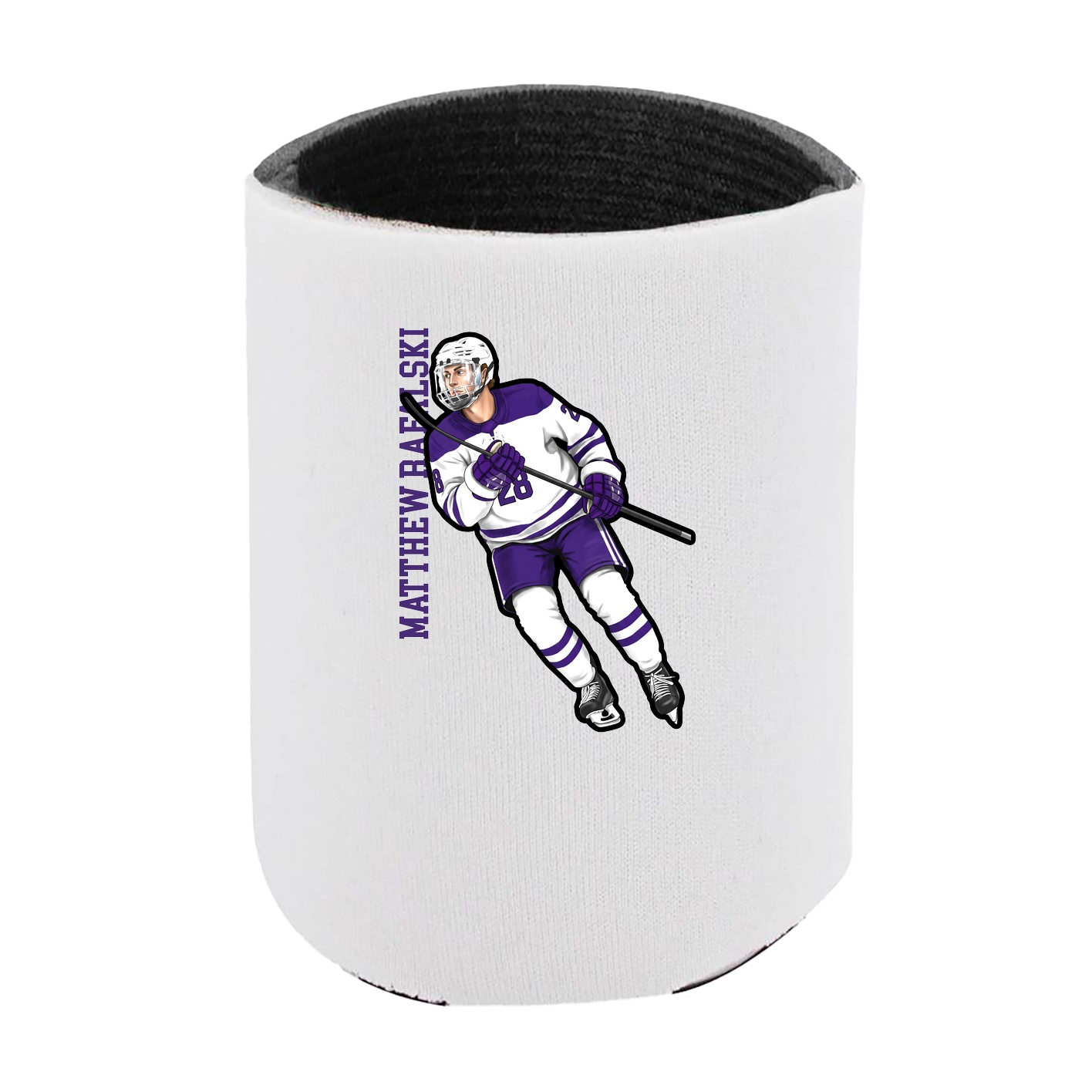 Can Holder — Name Vertical in White