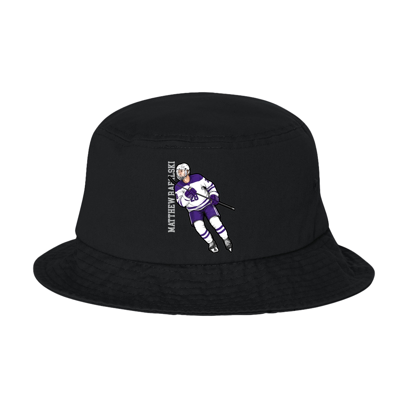 Bucket Cap — Name Vertical in Black