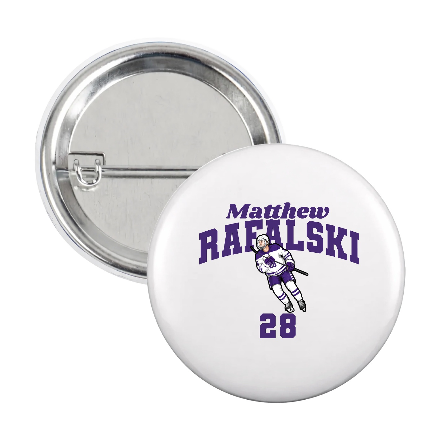 Game Day Button — Signature Arch in White