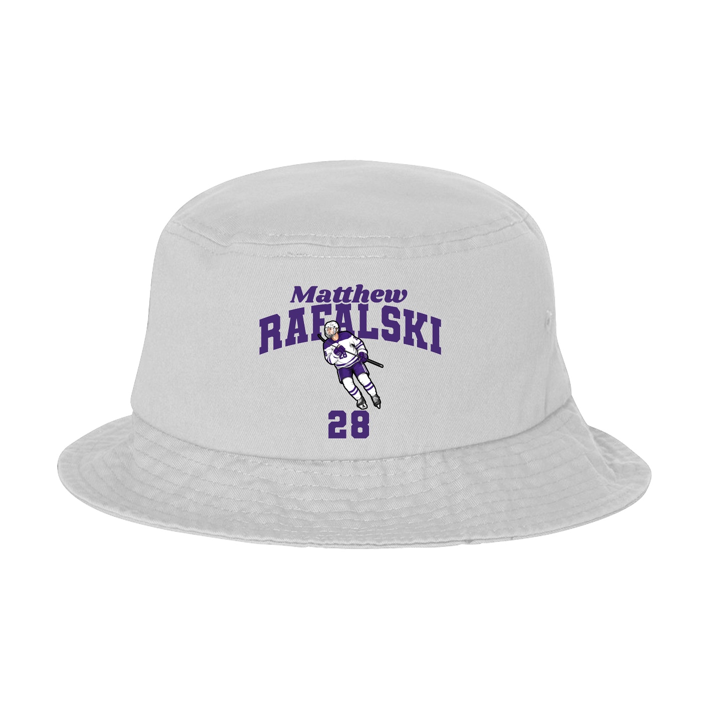 Bucket Cap — Signature Arch in White
