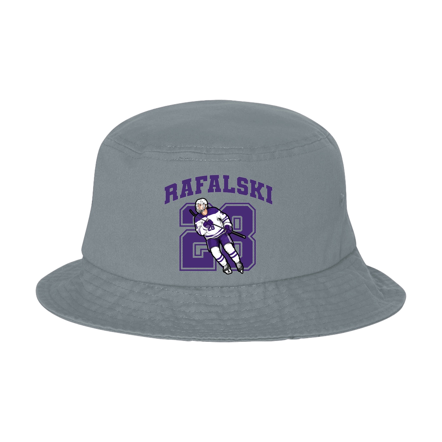 Bucket Cap — Number in Grey