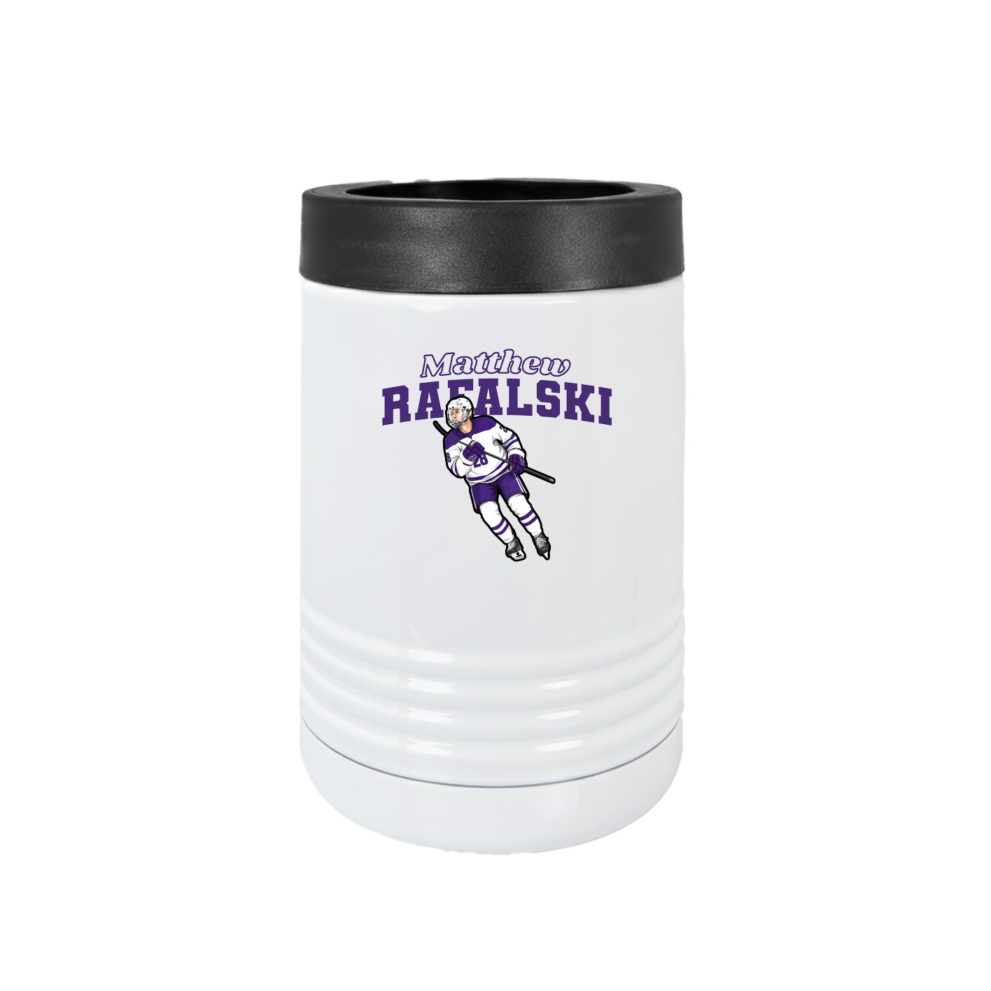 Beverage Holder — Name Arch in White